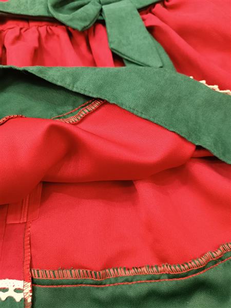 پیراهن یلدایی هندونه ای پایین تور